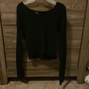 Black cropped sweater